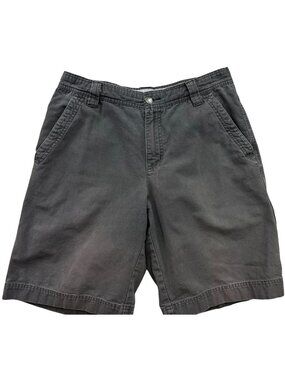 Columbia Men's Relaxed-Fit Hiking Cargo Shorts Flat Front Size 34 Gray Solid